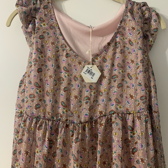 Pinkblush NWT Gorgeous Pink Floral Shimmer Maternity Pregnancy Dress Baby Shower - Picture 2 of 6